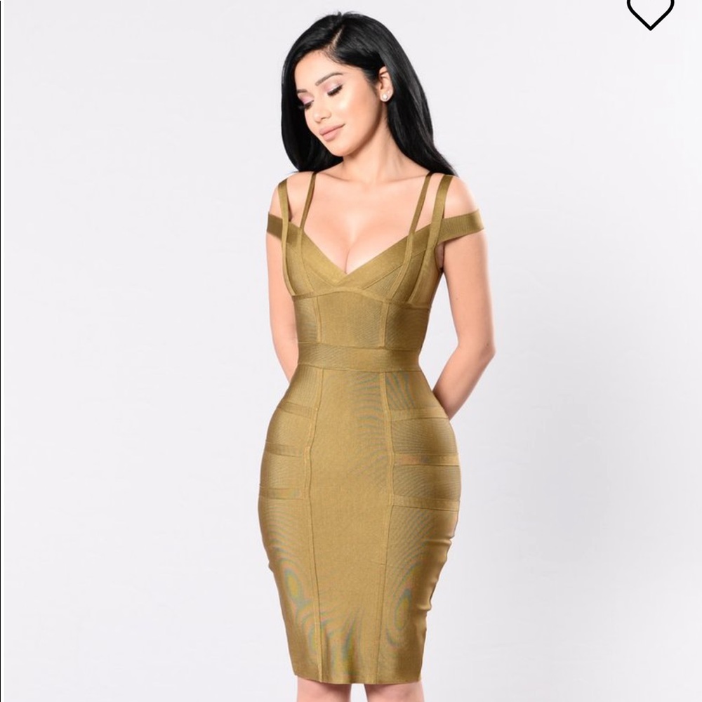 COPY - Lansa Bandage Dress - Olive